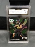 GMA Graded 2020 Panini Chronicles Draft XR JUSTIN HERBERT Chargers ROOKIE Football Card - MINT 9
