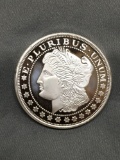 1 Troy Ounce .999 Fine Silver Morgan Dollar Style Silver Bullion Round Coin