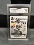 GMA Graded 2020 Chronicles Draft Red JUSTIN HERBERT Chargers ROOKIE Football Card - GEM MINT 10