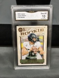 GMA Graded 2020 Panini Legacy JUSTIN HERBERT Chargers ROOKIE Football Card - GEM MINT 10