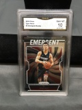 GMA Graded 2019-20 Panini Prizm Emergent TYLER HERRO Heat ROOKIE Basketball Card - GEM MINT 10