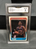 GMA Graded 1988-89 Fleer #43 DENNIS RODMAN Pistons ROOKIE Basketball Card - NM-MT 8