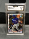 GMA Graded 2019 Bowman Chrome VLADIMIR GUERRERO JR. Blue Jays ROOKIE Baseball Card - GEM MINT 10