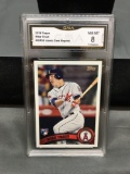 GMA Graded 2019 Topps Iconic Card Reprint MIKE TROUT Angels Baseball Card - NM-MT 8