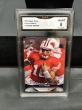 GMA Graded 2012 Upper Deck #134 RUSSELL WILSON Seahawks ROOKIE Football Card - NM-MT 8