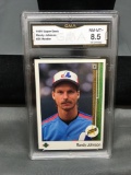 GMA Graded 1989 Upper Deck #25 RANDY JOHNSON Mariners ROOKIE Baseball Card - NM-MT+ 8.5