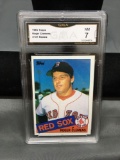 GMA Graded 1985 Topps #181 ROGER CLEMENS Red Sox ROOKIE Baseball Card - NM 7