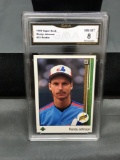 GMA Graded 1989 Upper Deck #25 RANDY JOHNSON Mariners ROOKIE Baseball Card - NM-MT 8