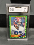 GMA Graded 1986 Topps #388 ANDRE REED Bills ROOKIE Football Card - MINT 9
