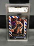 GMA Graded 2018-19 Panini Prizm Red White Blue Prizm PETE MARAVICH Hawks Basketball Card - GEM MINT