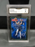 GMA Graded 2019-20 Panini Hoops Get Out the Way LUKA DONCIC Mavs Basketball Insert Card - MINT 9