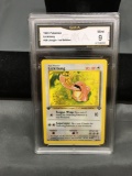 GMA Graded 1999 Pokemon Jungle 1st Edition #38 LICKITUNG Trading Card - MINT 9