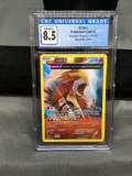 CGC Graded 2015 Pokemon Ancient Origins ENTEI Reverse Holo Rare Trading Card - NM-MT+ 8.5