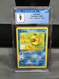 CGC Graded 1999 Pokemon Fossil 1st Edition #53 PSYDUCK Trading Card - MINT 9