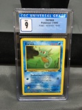 CGC Graded 1999 Pokemon Fossil 1st Edition #49 HORSEA Trading Card - MINT 9