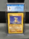CGC Graded 1999 Pokemon Jungle 1st Edition #50 CUBONE Trading Card - MINT 9
