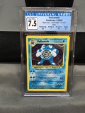 CGC Graded 1999 Pokemon Base Set Unlimited #13 POLIWRATH Holofoil Rare Trading Card - NM+ 7.5