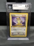 BGS Graded 1999 Jungle 1st Edition #56 MEOWTH Trading Card - NM-MT+ 8.5