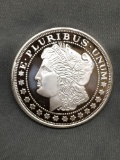 1 Troy Ounce .999 Fine Silver Morgan Dollar Style Silver Bullion Round Coin