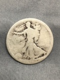 1918-S United States Walking Liberty Silver Half Dollar - 90% Silver Coin