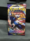 Factory Sealed Pokemon SWORD & SHIELD Base Set 10 Card Booster Pack