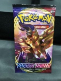 Factory Sealed Pokemon SWORD & SHIELD Base Set 10 Card Booster Pack