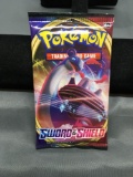 Factory Sealed Pokemon SWORD & SHIELD Base Set 10 Card Booster Pack