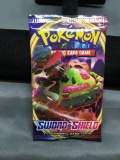 Factory Sealed Pokemon SWORD & SHIELD Base Set 10 Card Booster Pack