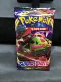 Factory Sealed Pokemon SWORD & SHIELD Base Set 10 Card Booster Pack