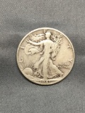 1941 United States Walking Liberty Silver Half Dollar - 90% Silver Coin