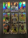 9 Card Lot of Mixed Sports Prizms & Refractors with Rookies & Stars from Huge Collection