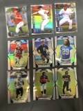 9 Card Lot of Mixed Sports Prizms & Refractors with Rookies & Stars from Huge Collection