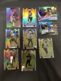 9 Card Lot of Mixed Sports Prizms & Refractors with Rookies & Stars from Huge Collection