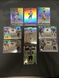 9 Card Lot of Mixed Sports Prizms & Refractors with Rookies & Stars from Huge Collection