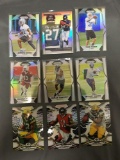 9 Card Lot of Mixed Sports Prizms & Refractors with Rookies & Stars from Huge Collection