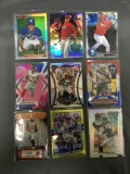 9 Card Lot of Mixed Sports Prizms & Refractors with Rookies & Stars from Huge Collection