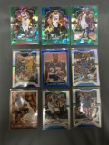 9 Card Lot of Mixed Sports Prizms & Refractors with Rookies & Stars from Huge Collection