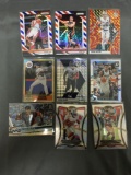 9 Card Lot of Mixed Sports Prizms & Refractors with Rookies & Stars from Huge Collection