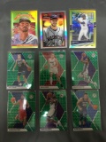 9 Card Lot of Mixed Sports Prizms & Refractors with Rookies & Stars from Huge Collection