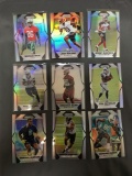 9 Card Lot of Mixed Sports Prizms & Refractors with Rookies & Stars from Huge Collection