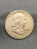 1951 United States Franklin Silver Half Dollar - 90% Silver Coin