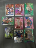 9 Card Lot of Mixed Sports Prizms & Refractors with Rookies & Stars from Huge Collection