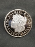 1 Troy Ounce .999 Fine Silver Morgan Dollar Style Silver Bullion Round Coin