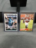 2 Card Lot of Football Rookie Cards - 2012 Topps Nick Foles & 2017 Prestige Joe Mixon