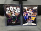 2 Card Lot of 2020 JORDAN LOVE Packers ROOKIE Quarterback Football Cards