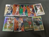 9 Card Lot of Mixed Sports Prizms & Refractors with Rookies & Stars from Huge Collection