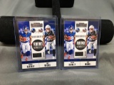 2 Card Lot of 2018 Panini Contenders Round Numbers SAQUON BARKLEY Giants ROOKIE Football Cards