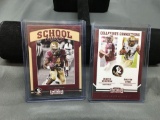 2 Card Lot of 2017 DALVIN COOK Minnesota Vikings ROOKIE Cards