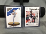 2 Card Lot of 2020 Baseball Chronicles ROOKIE Cards - Luis Robert & Dustin May