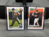 2 Card Lot of 2020 Baseball ROOKIE Cards - Donruss Optic Joey Bart & Bowman Bobby Witt Jr.